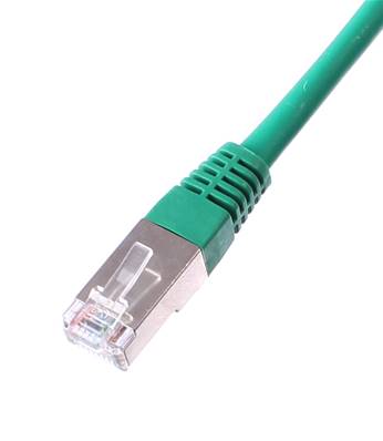 CORDON RJ45 CAT 6 100 Ohms BLINDE FTP LSZH VERT 0,5 METRE