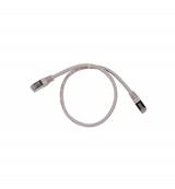 CORDON RJ45 CAT 6A 100 OHMS BLINDE SFTP GRIS 0.5 METRE