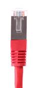 CORDON RJ45 CAT 6A 100 OHMS BLINDE SFTP ROUGE 1 METRE