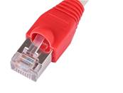 MANCHON RJ45 A BOSSE ROUGE SACHET DE 50