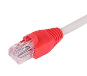 MANCHON RJ45 A BOSSE ROUGE SACHET DE 50