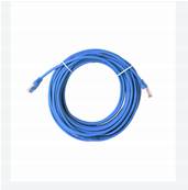 CORDON RJ45 CAT 6A BLINDE SFTP LSZH BLEU 15 METRES