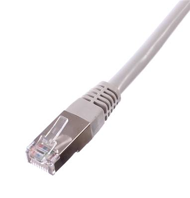 CORDON RJ45 CAT 6A 100 OHMS BLINDE SFTP GRIS 1 METRE