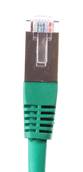 CORDON RJ45 CAT 6A 100 OHMS BLINDE SFTP VERT 1 METRE