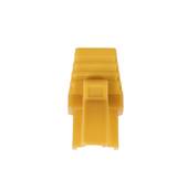 MANCHON RJ45 SURMOULE A LANGUETTE JAUNE SACHET DE 50