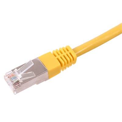 CORDON RJ45 CAT 6 100 Ohms BLINDE FTP JAUNE 50 METRES