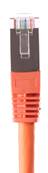 CORDON RJ45 CAT 6A BLINDE SFTP LSZH ORANGE 15 METRES