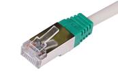 MANCHON RJ45 SURMOULE VERT SACHET DE 100