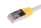 MANCHON RJ45 SURMOULE JAUNE SACHET DE 50