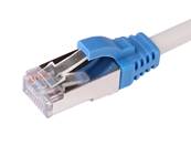 MANCHON RJ45 SURMOULE A LANGUETTE BLEU SACHET DE 100