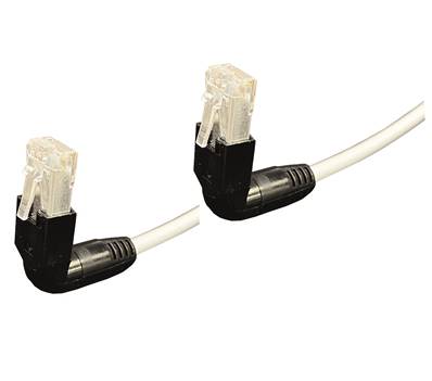 CORDON RJ45 CAT 6A SFTP COUDE HAUT - HAUT 2 METRES