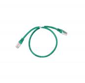 CORDON RJ45 CAT 6 100 Ohms BLINDE FTP VERT 0.5 METRE