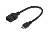 ADAPTATEUR MICRO USB 2.0 MALE VERS USB FEMELLE OTG CABLE 20CM