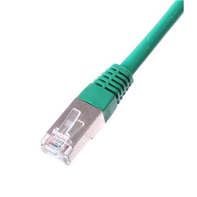 CORDON RJ45 CAT 5e 100 Ohms BLINDE FTP VERT 15 METRES