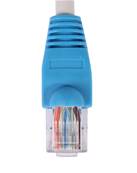 MANCHON RJ45 A BOSSE BLEU SACHET DE 100