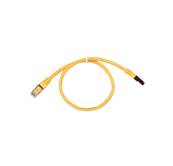 CORDON RJ45 CAT 6 100 Ohms BLINDE FTP JAUNE 0.3 METRE