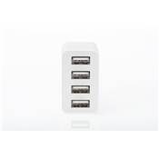 CHARGEUR USB MULTIPLE 4 PORTS 3A 30W BLANC