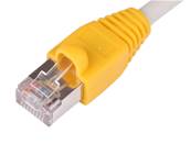 MANCHON RJ45 A BOSSE JAUNE SACHET DE 50