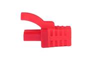 MANCHON RJ45 SURMOULE A LANGUETTE ROUGE SACHET DE 100