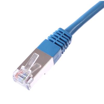 CORDON RJ45 CAT 6 100 Ohms BLINDE FTP BLEU 50 METRES