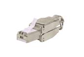 CONNECTEUR RJ45 RAPIDE DE CHANTIER CAT 6A POUR CABLE MONOBRIN AWG23