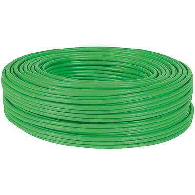 CABLE PATCH CAT 6A S-FTP LSZH VERT COURONNE DE 100 METRES